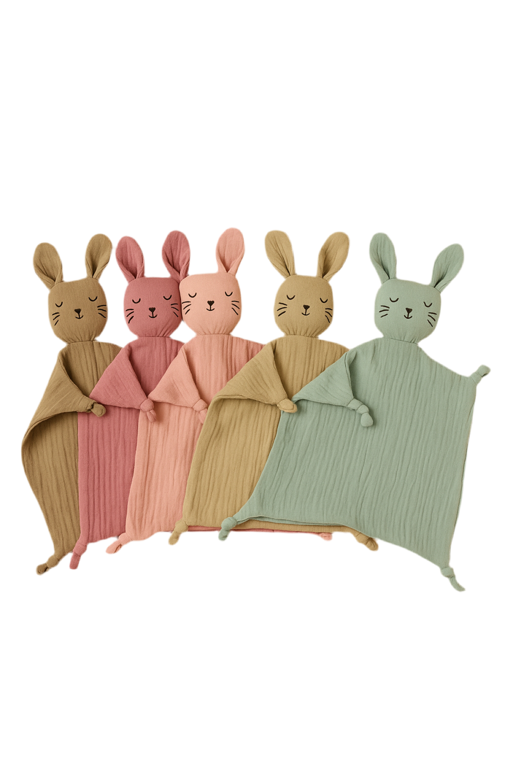 Knuffeldoekje konijn (gepersonaliseerd)