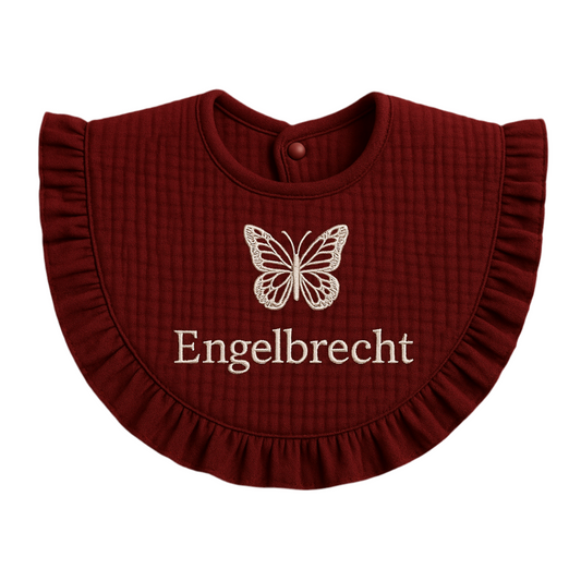 Slabbertje met franjes (gepersonaliseerd)