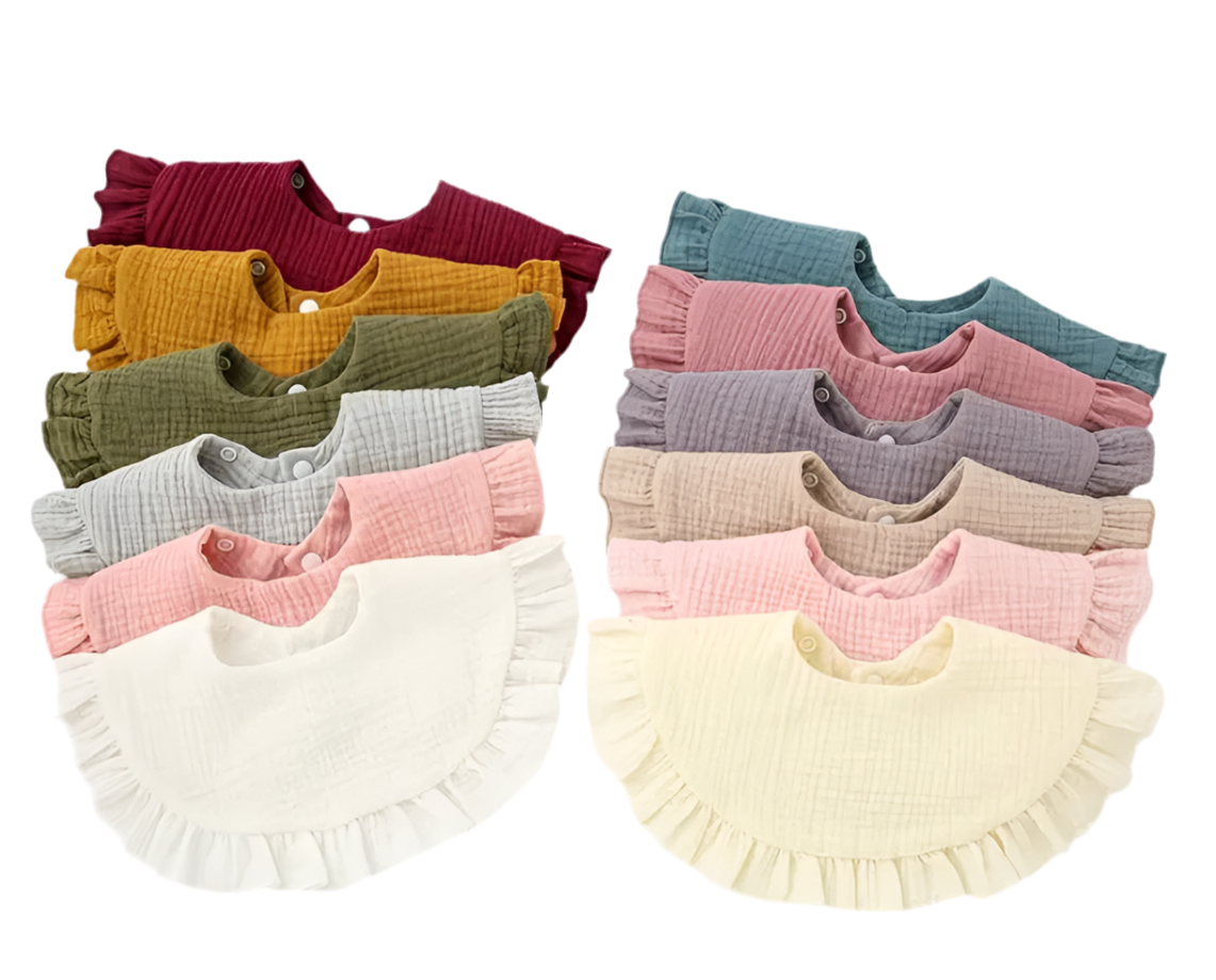 Slabbertje met franjes (gepersonaliseerd)