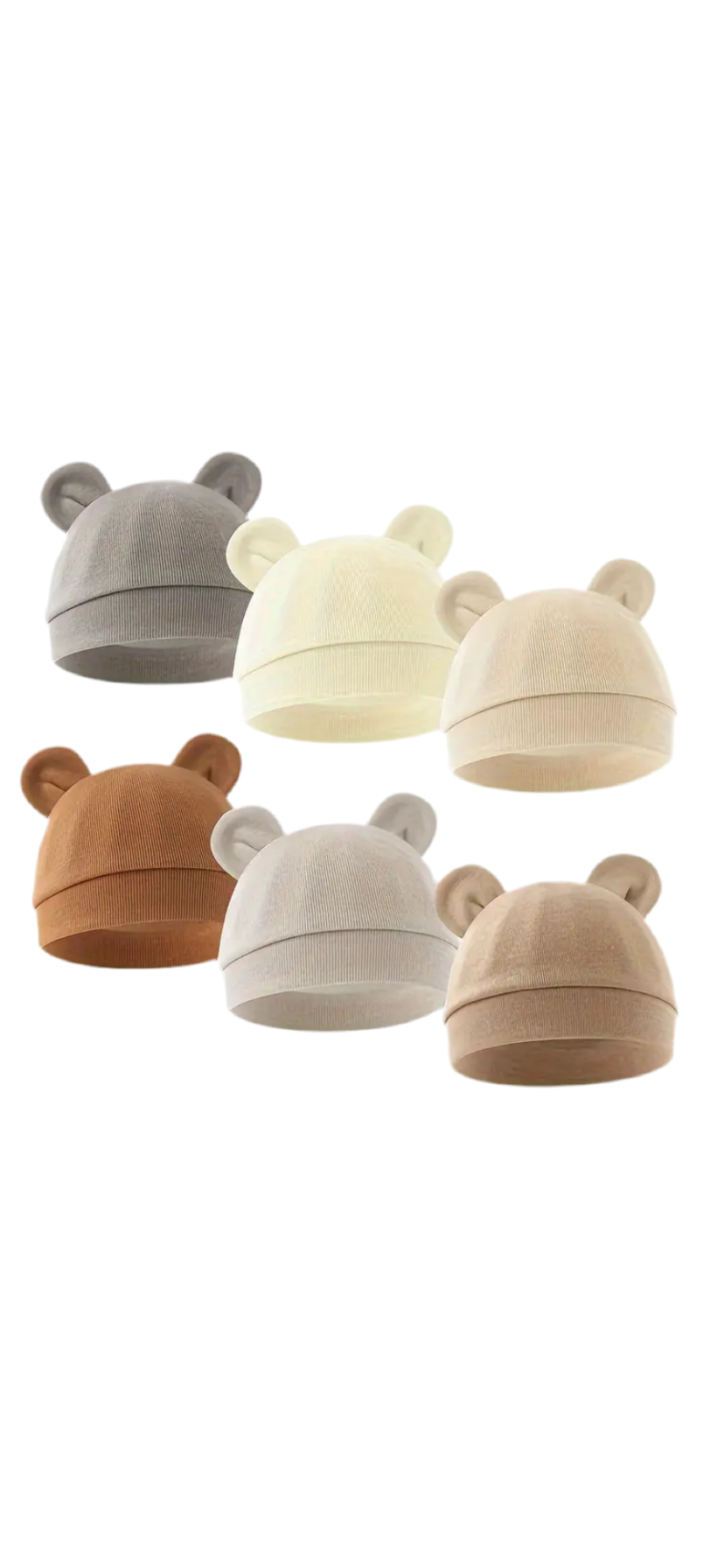 Geboorte muts met oortjes (gepersonaliseerd)