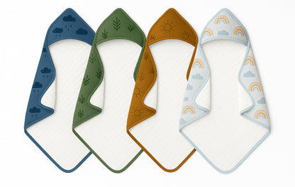 Handdoek cape met patroontjes (gepersonaliseerd)